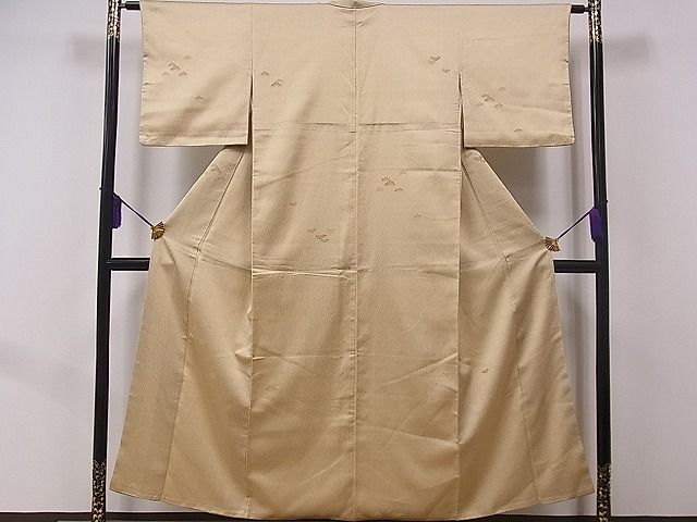 平和屋着物■上質なお召 松 逸品 fb7511