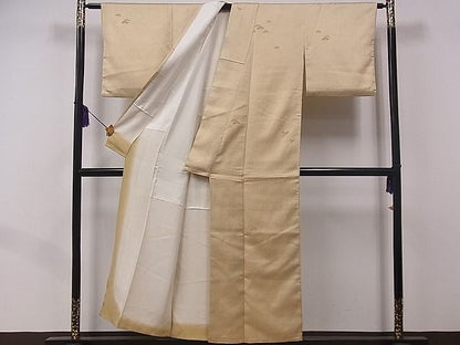 平和屋着物■上質なお召 松 逸品 fb7511