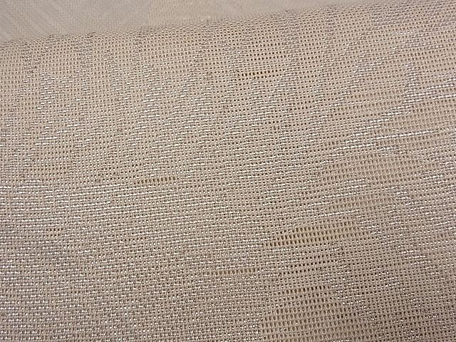 平和屋着物■夏物 六通柄 本袋帯 竹垣文 銀糸 逸品 fb7920