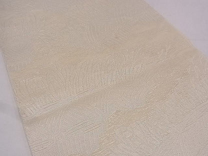 平和屋着物■夏物 六通柄 本袋帯 竹垣文 銀糸 逸品 fb7920