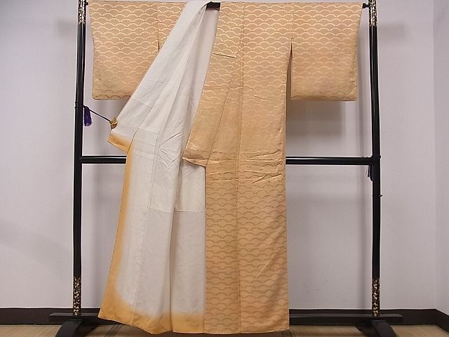平和屋着物■付下げ　扇尽くし　暈し染め　逸品　fb8245
