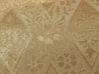 平和屋着物■六通柄袋帯 地紙花文 金糸 逸品 fb9054