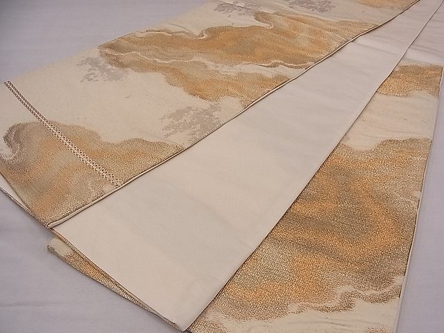 平和屋着物■六通柄袋帯 道長 金糸 引箔つづれ 逸品 fb9055