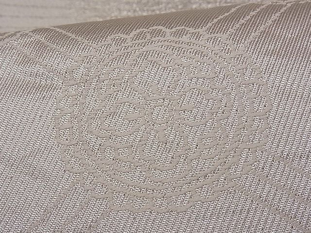 平和屋着物■六通柄袋帯 扇面花文 銀糸 逸品 fb9069