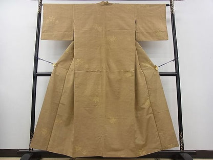 平和屋着物■上質な紬 楓文 逸品 fe2997