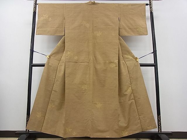 平和屋着物■上質な紬 楓文 逸品 fe2997
