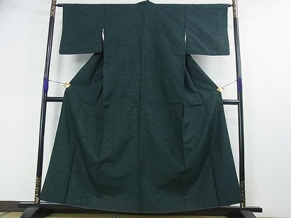 平和屋着物■上質な紬 亀甲文 逸品 fe3206