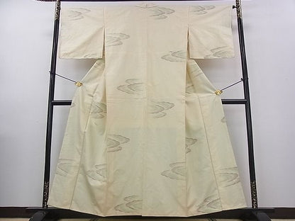 平和屋着物■上質な紬 雲文 逸品 fe3626