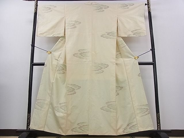平和屋着物■上質な紬 雲文 逸品 fe3626