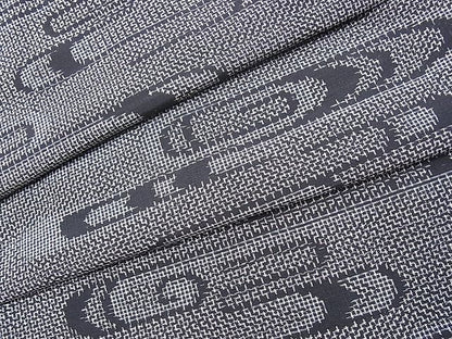 平和屋着物■上質な紬 渦文 逸品 fe4033