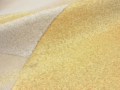 平和屋着物■太鼓柄袋帯 綴れ 地紙重ね霞文 金銀糸 逸品 n-fn0146