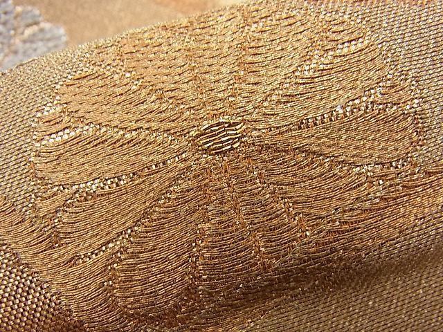 平和屋着物■六通柄袋帯 花青海波 金銀糸 逸品 n-fn0510