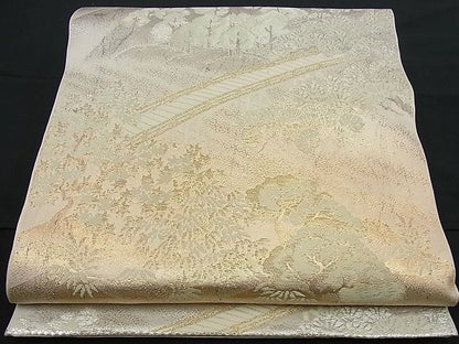 平和屋着物■六通柄 本袋帯 京百景 金銀糸 逸品 n-fn0564