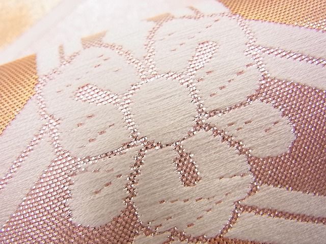 平和屋着物■西陣 六通柄袋帯 唐織 亀甲若松葉花文 金糸 逸品 n-fn0721