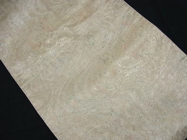 平和屋着物■太鼓柄袋帯 光琳水 銀糸 逸品 n-fn0009