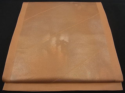 平和屋着物■西陣 六通柄 本袋帯 間道 引箔 金彩 逸品 n-fw0952