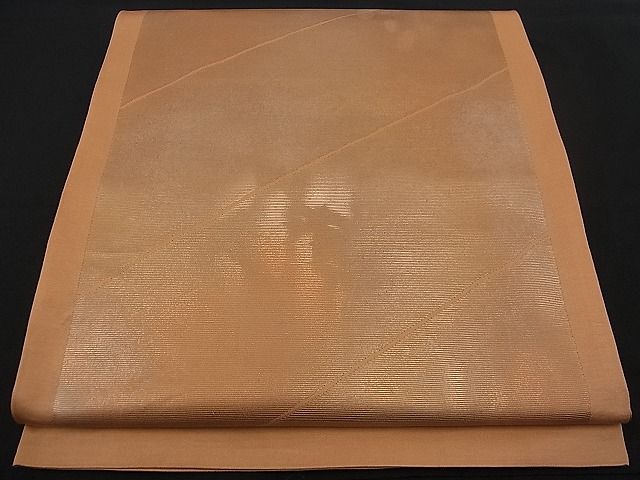 平和屋着物■西陣 六通柄 本袋帯 間道 引箔 金彩 逸品 n-fw0952
