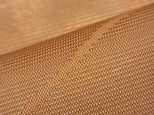 平和屋着物■西陣 六通柄 本袋帯 間道 引箔 金彩 逸品 n-fw0952