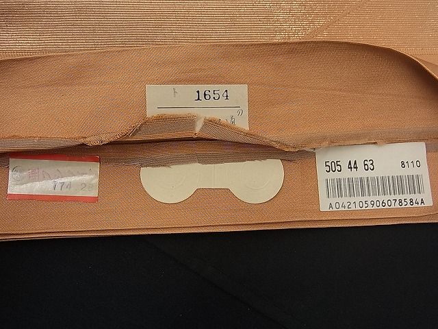 平和屋着物■西陣 六通柄 本袋帯 間道 引箔 金彩 逸品 n-fw0952