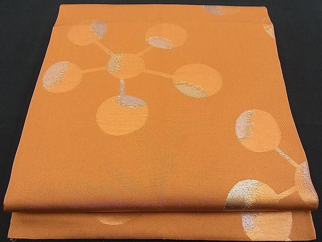 平和屋着物■全通柄 本袋帯 梅鉢文 金銀糸 逸品 n-fw1064
