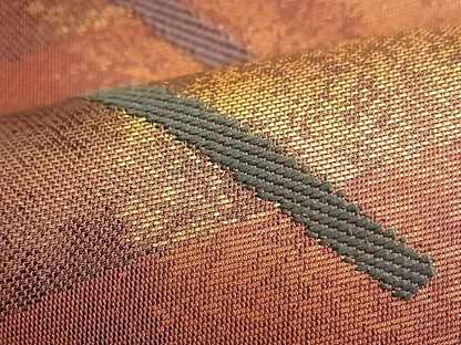 平和屋着物■六通柄袋帯 唐織 露芝文 金糸 逸品 n-fw1111