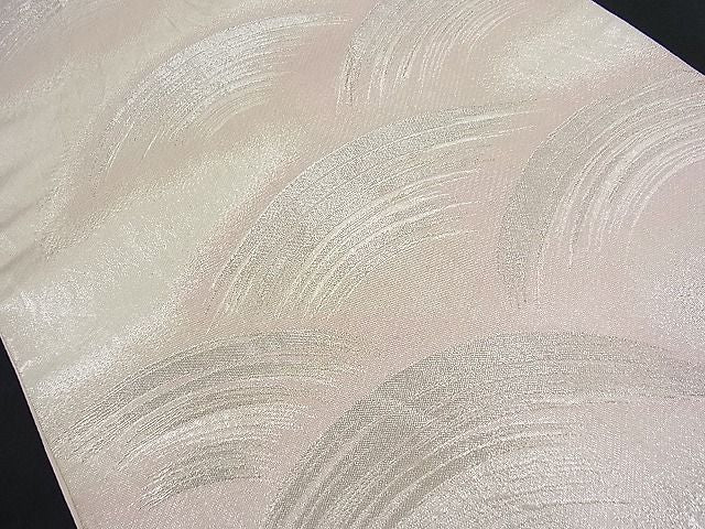 平和屋着物■六通柄袋帯 変わり青海波 銀糸 逸品 n-fw1114