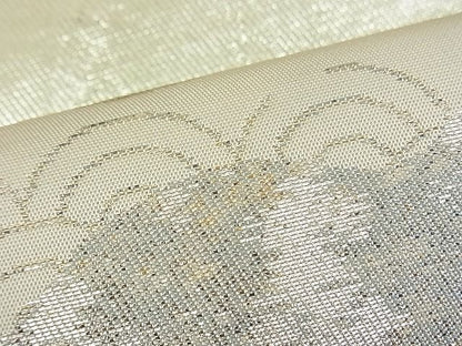 平和屋着物■六通柄袋帯 道長草葉文 金銀彩 逸品 n-fw1151
