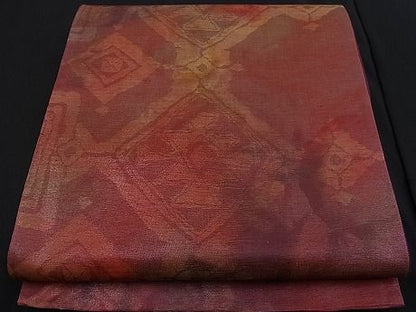 平和屋着物■六通柄袋帯 菱吉祥文 逸品 n-fw1229