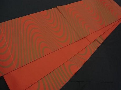 平和屋着物■六通柄 本袋帯 流水文 逸品 n-fw1242