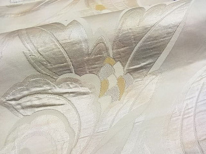 平和屋着物■六通柄袋帯 更紗花唐草文 金銀糸 逸品 n-fw1435