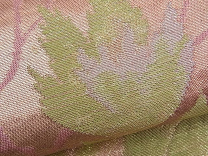 平和屋着物■六通柄袋帯 枝葉文 金銀糸 逸品 n-fw1654