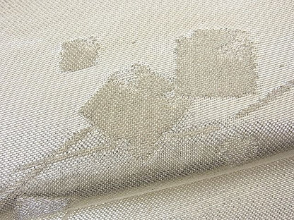 平和屋着物■六通柄 本袋帯 エ霞遠山箔散らし 銀糸 逸品 n-fw1663
