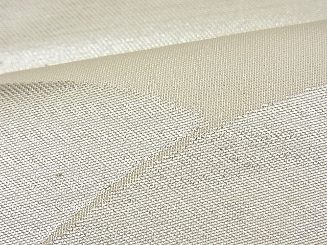 平和屋着物■六通柄 本袋帯 エ霞遠山箔散らし 銀糸 逸品 n-fw1663