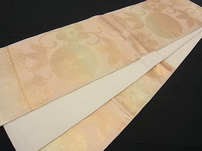 平和屋着物■六通柄袋帯 花唐草文 金糸 逸品 n-fw1668