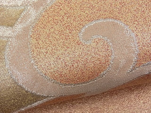 平和屋着物■六通柄袋帯 立波文 銀糸 逸品 n-fw1669