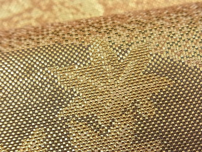 平和屋着物■六通柄袋帯 遠山箔散らし 金糸 逸品 n-fw1679