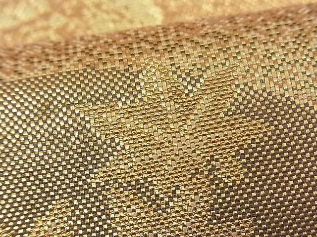 平和屋着物■六通柄袋帯 遠山箔散らし 金糸 逸品 n-fw1679