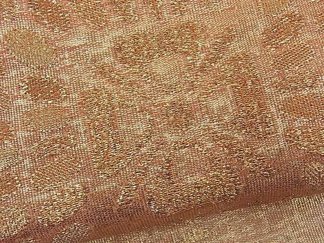 平和屋着物■西陣 六通柄袋帯 吉祥花文 金糸 逸品 n-fw1680