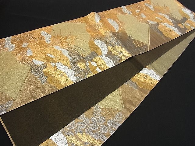 平和屋着物■六通柄袋帯 牡丹 金銀糸 逸品 n-fw1702