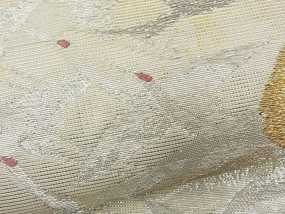 平和屋着物■六通柄袋帯 飛鶴松文 金銀糸 逸品 n-fw1704
