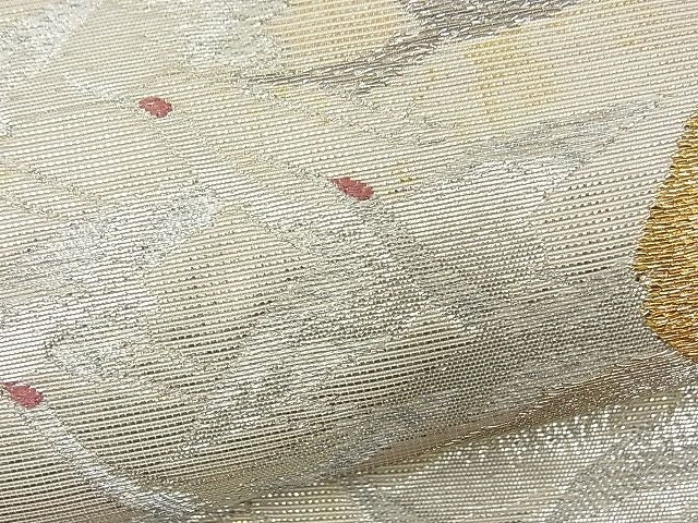 平和屋着物■六通柄袋帯 飛鶴松文 金銀糸 逸品 n-fw1704