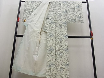 平和屋着物■上質な紬　風景文　逸品　n-fw1733