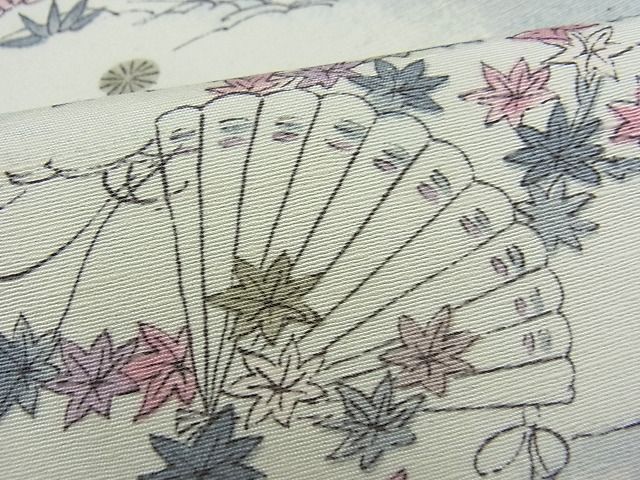 平和屋着物■上質な紬　風景文　逸品　n-fw1733