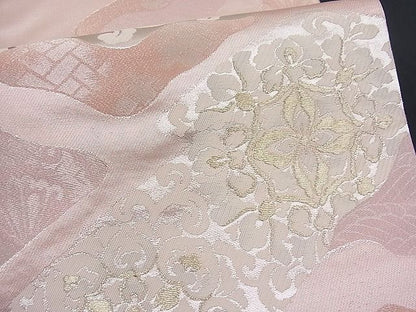 平和屋着物■六通柄袋帯 宝相華 金銀糸 逸品 n-fw1873