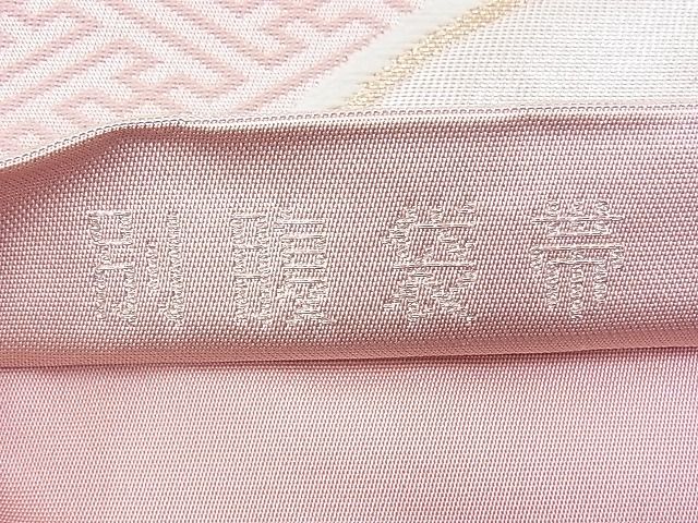 平和屋着物■六通柄袋帯 唐織 扇面丸吉祥花文 金銀糸 逸品 n-fw1891