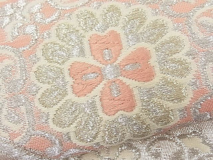 平和屋着物■六通柄袋帯 唐織 青海波花唐草文 金銀糸 逸品 n-fw1903