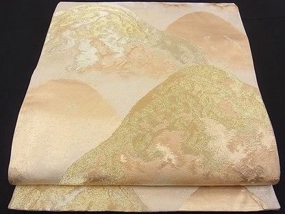 平和屋着物■六通柄袋帯 重山文 金銀糸 逸品 n-fw2133