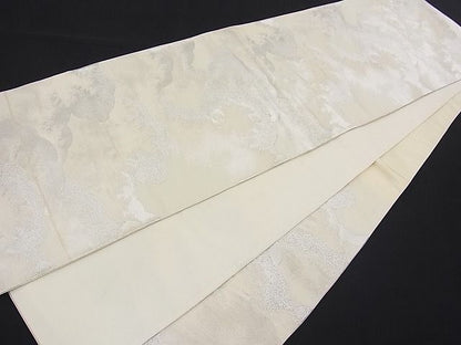平和屋着物■六通柄袋帯 雲重ね文 銀糸 逸品 n-fw2136