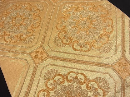 平和屋着物■六通柄袋帯 蜀江花唐草文 金糸 逸品 n-fw2149