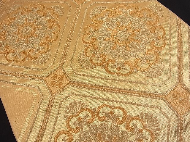 平和屋着物■六通柄袋帯 蜀江花唐草文 金糸 逸品 n-fw2149